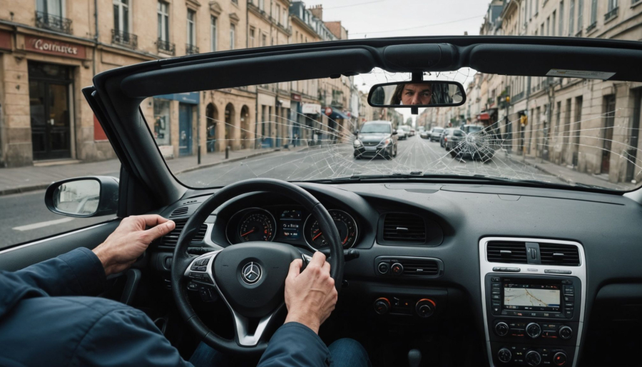 Comment réagir face à un pare-brise endommagé à bayonne ?